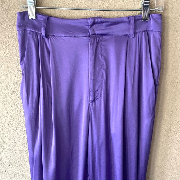 Retrofete Rocky Silk Pants in Violet - Picture 4 of 12